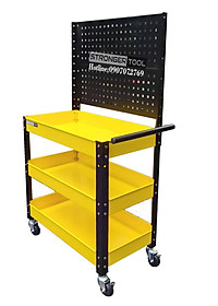 XE ĐẨY DỤNG CỤ 3 NGĂN CÓ TẤM TREO STRONGER TOOL