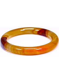 Vòng tay đá mã não vàng cam ni 58 mệnh hỏa, thổ - Ngọc Qúy Gemstones