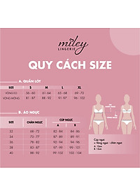 Bộ Áo Cúp Ngang và Quần Lót Nữ Thun Lạnh Miley Lingerie BRM0902_FMM0905