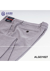 Quần Âu Nam ALIGRO Màu Ghi Form Chuẩn Slimfit Vải Cotton Cao Cấp Cực Tôn Dáng, Lịch Sự ALGO1027
