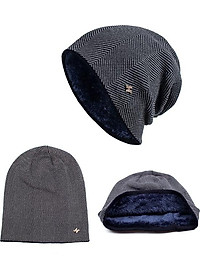 Mũ len, nón len trùm đầu gân nhuyễn C004