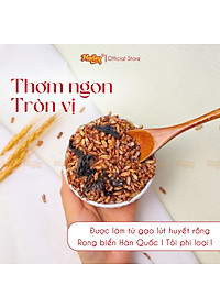 [COMBO 2 TÚI 150G] Gạo lứt giảm cân ăn liền Mailey - gạo lứt sấy rong biển/cháy tỏi ăn kiêng healthy