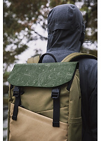 BALO LAPTOP 16 INCH TOMTOC (USA) SLASH FLIP RUCKSACK 18L GREEN T64M1T1GC / A64E1 / A64-E1D1 / A64-E1G1 - Hàng Chính Hãng