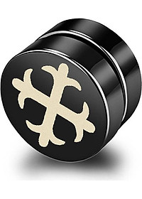 Bông tai nam châm họa tiết sao không cần xỏ lỗ 2