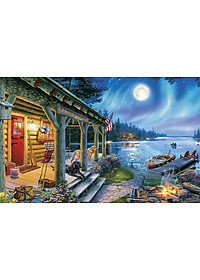 Bộ tranh xếp hình cao cấp 1000 mảnh 50x80cm – Bến Sông Trăng