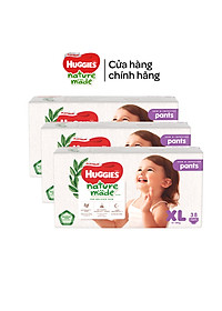 Combo 3 Tã/Bỉm quần Huggies Platinum NatureMade M58/L44/XL38/XXL26