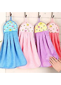  Bộ 6 khăn lau tay nhà bếp nhà vệ sinh chất bông mềm thấm nước 