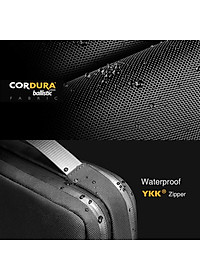 TÚI ĐEO CHÉO TOMTOC H14 (USA) URBAN CODURA SHOULDER BAGS FOR MACBOOK, LAPTOP, TABLET... 15.4″ BLACK - HÀNG CHÍNH HÃNG