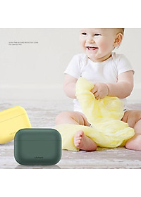 Bao case chống sốc silicon cho tai nghe Apple Airpods Pro hiệu Usams BH569 (siêu mỏng 2mm, chống vân tay, chống bám bẩn, chống va đập, vật liệu cao cấp) - hàng nhập khẩu