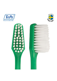 Bàn Chải Đánh Răng Mềm Tepe Supreme (1 Cây) - Lông Dài Ngắn Xen Kẽ, Làm Sạch Kẽ Răng, Bảo Vệ Nướu - Nhập Khẩu Thuỵ Điển