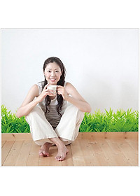 Decal dán chân tường Cỏ xanh 2 AmyShop DKN039 - 2 bộ (26 x 265 cm)