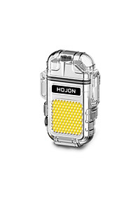 Vỏ Hột Quẹt Hojon F33 Plasma 2 Tia Sạc USB Kiêm Đèn Pin Siêu Sáng Chống Nước Cực Tốt - Nhiều Màu