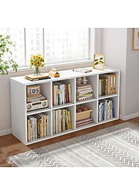 Kệ sách tổ ong 8 hộc để đồ decor phong cách Minimalism thương hiệu IGA - GA22