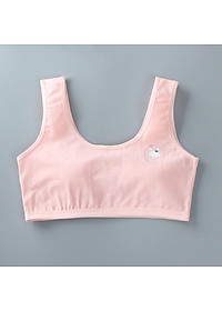 Bộ 5 áo lá học sinh nữ không đệm mút mặc lót cho bé mới lớn tập mặc cùng áo đồng phục trắng học sinh cấp 1, cấp 2