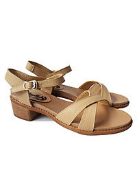 Giày Sandal Cao Gót BIGGBEN Da Bò Thật Cao 4 Phân SDCG52