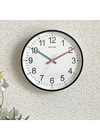 Đồng hồ treo tường Nhật Bản Rhythm CMG599NR02- Kt 30.6 x 4.0cm, 630g Vỏ nhựa. Dùng Pin.