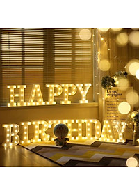 Đèn LED Chữ Cái Loại Lớn 22cm Trang Trí Tiệc Cưới, Sinh Nhật - 26 Chữ Cái