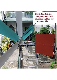 Bộ điện gió tự chế 12v-24v/300w sải cánh 1.3m