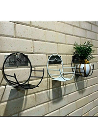 Kệ Treo Trang Trí Hình Bán Nguyệt Dán Tường Tiện Dụng ,Giá Treo Chậu Hoa Ban Công Phòng Khách- Phong Cách Hiện Đại- Chính Hãng MINIIN