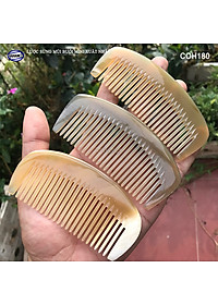 Lược Sừng Múi Bưởi Mini Răng Thưa (Size: XS-9cm) COH189 - Chải tóc xoăn rối xù, phụ kiện bỏ túi tiện dụng không thể thiếu - Chăm sóc tóc - HAHANCO