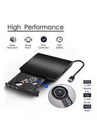 Ổ đĩa dvd rời cho laptop, desktop, máy tính bàn, ổ đĩa quang dvd rw gắn ngoài qua cổng USB hỗ trợ đọc, ghi đĩa dvd, cd không kén đĩa.