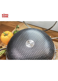 Chảo chống dính 2 mặt sâu lòng inox 304 BLACKCUBE KimsCook dòng noonsong 3 lớp đúc liền đáy liền cào không xước,siêu bền
