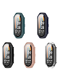 Ốp Case PC Mặt Kính Cường Lực chống va đập cho Xiaomi Mi Band 8 / Xiaomi Mi Band 9 - Hàng Chính Hãng