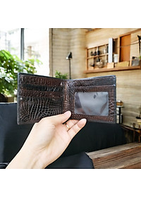 Bóp Da Cá Sấu. [DA BỤNG RẤT MỀM VÀ BỀN] 2 Mặt Đều Được Làm Từ Da Cá Sấu Cao Cấp