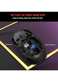 Chuột Không Dây HXSJ T38 Sạc Điện Wireless 2.4Ghz DPI 1600 - Hàng Chính Hãng