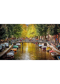 Bộ tranh xếp hình cao cấp 1500 mảnh – Amsterdam, Hà Lan (60x100cm)