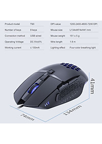 Chuột Led RGB gaming T90 7200dpi công thái học chống mỏi cổ tay Cho máy tính laptopChuột Led RGB gaming T90 7200dpi công thái học chống mỏi cổ tay Cho máy tính laptop hàng nhập khẩu