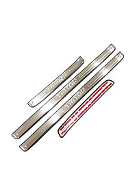 Bộ Ốp bậc, Nẹp bước chân INOX dành cho xe Mitsubitshi Triton 2019-2020