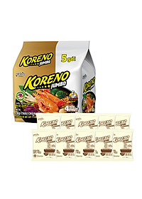 Thùng 8 Lốc Mì vị Lẩu Thái chua cay Koreno Jumbo 500g