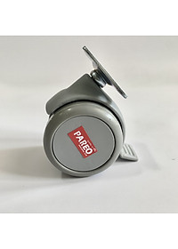 Bộ 4 bánh xe càng xoay có khóa 38-50mm cho ghế/bàn xoay văn phòng nội thất - tải 40kg - Happy Move Thái Lan