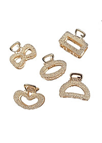 Set 5 Kẹp Tóc Vàng Đính Đá Siêu Xinh, Kẹp Tóc Hàn Quốc Mẩu Mới Hot Trend 2020