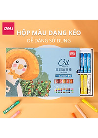 Bút Sáp Dầu Chuyên Nghiệp Deli - Hộp Giấy - 24/36 Màu - 72087 / 72088