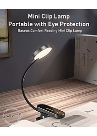 Đèn đọc sách kẹp bàn BASEUS Comfort Reading Mini Clip Lamp không dây cảm ứng