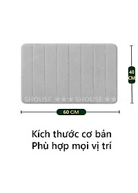 Thảm Lau Chân Chùi Chân Nhà Tắm KR02 chống trượt 3d nhà bếp welcome cao cấp giá rẻ khách sạn đế cao su hút nước
