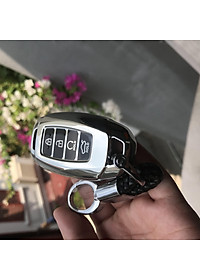 Ốp Chìa Khóa Silicon Mạ Crom Dành Cho Xe Hyundai Accent 2021