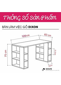 Bàn Học Bằng Gỗ Nhỏ Gọn Cho Bé SMLIFE Dixon