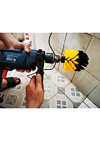 Combo 3 Đầu Bàn Chải Lắp Máy Khoan Cầm Tay Vệ Sinh Nhà Cửa Nội Thất