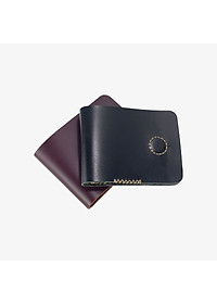 Ví sen 3 PLUS da bò Pullup V123, bóp mini nam nhỏ gọn hai màu đen và nâu, đường chỉ may tinh tế, đựng thẻ kẹp tiền tiện lợi, fullbox, thương hiệu Bụi leather chuyên đồ da thật