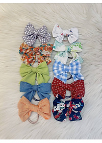 Set 3 dây nơ cột tóc vintage màu ngẫu nhiên cho bé gái SoraChan - L008