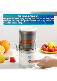 Máy vắt cam tự động, máy ép cam, máy ép hoa quả đa năng nhỏ gọn dung tích lớn, pin sạc không dây tiện lợi di chuyển - Hàng chính hãng - VinBuy