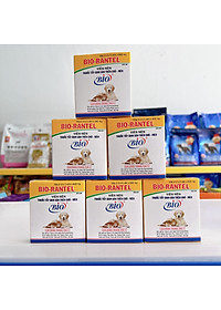 Vỉ 5 Viên Xổ Giun Tẩy Giun Sán Cho Chó Mèo Bio-Rantel 600mg
