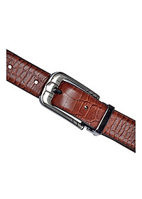 Thắt lưng nữ da thật vân cá sấu Huy Hoàng màu nâu HP5122