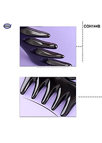 Lược sừng đen 5 răng mát xa (Size: S - 9cm) COH144B - Massage đầu giúp lưu thông khí huyết - Chăm sóc tóc