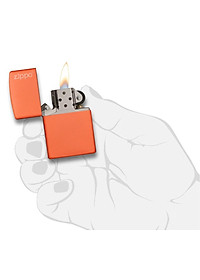 Bật Lửa Zippo Orange Matte with Zippo Logo 231ZL