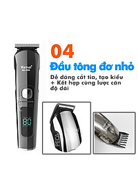 Tông đơ cắt tóc đa năng 11in1 Kemei KM-8508 nhiều đầu thay thế dùng cắt tóc, chấn viền, cạo râu, cạo lông, tỉa lông mũi, cạo chân mày,...có màn hình LED hiển thị điều chỉnh 2 mức tốc độ sạc nhanh 2h