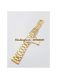 (TẶNG KÈM CHỐT VÀ DỤNG CỤ THAY DÂY) Dây đồng hồ kim loại đúc đặc size 19mm 21mm